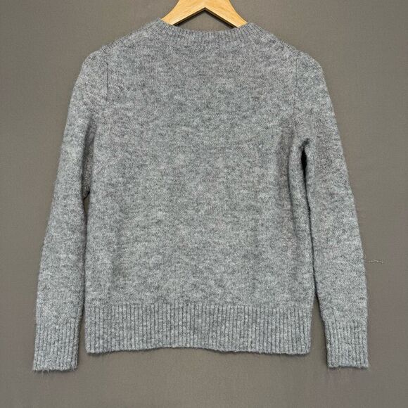 Ann Taylor Women’s Grey Stretch Sweater Size XS Acrylic Blend Winter Essential - Picture 3 of 8
